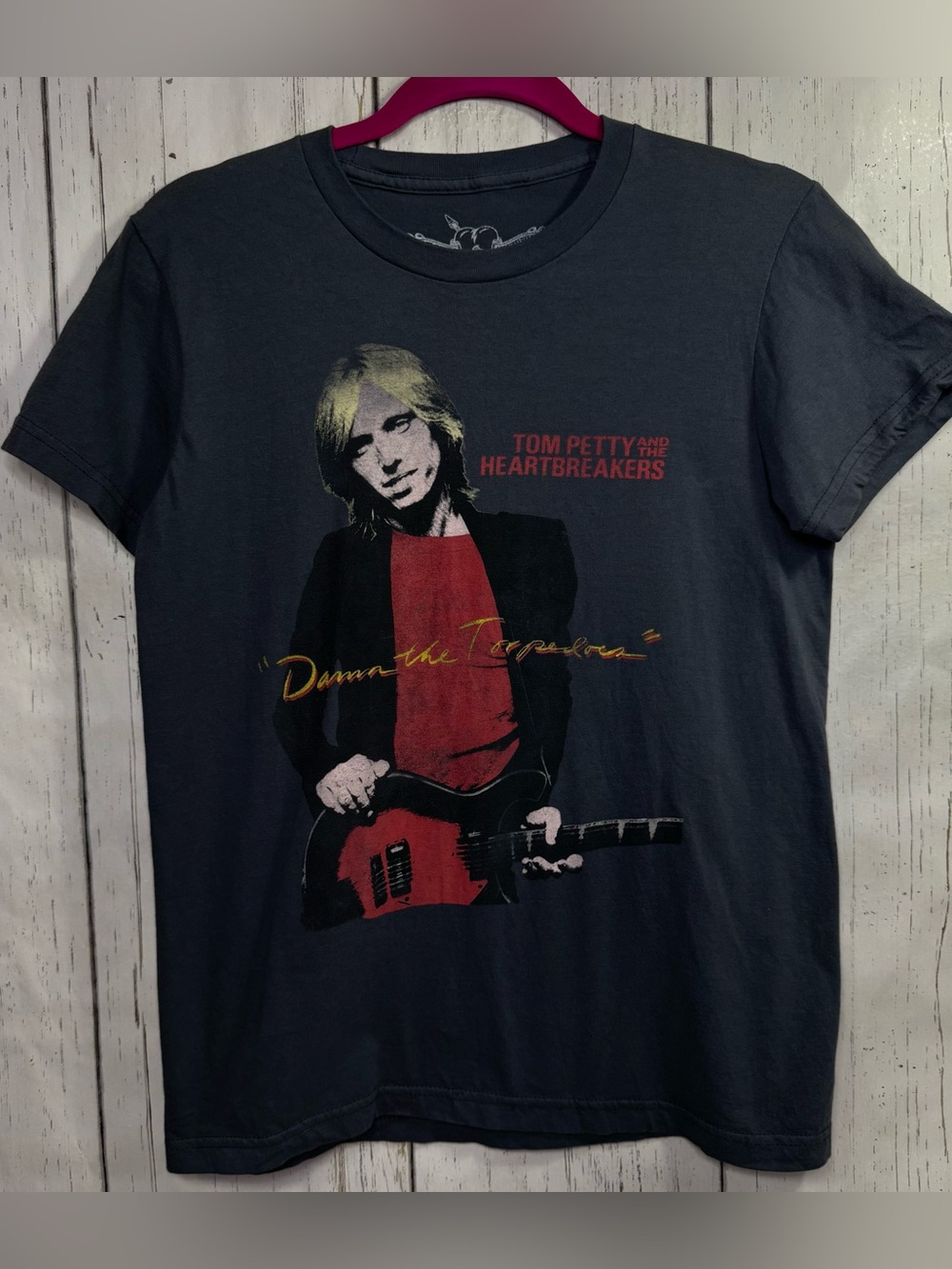 Tom Petty & The Heartbreakers Graphic Band Tee XL Gray Rock Concert Shirt